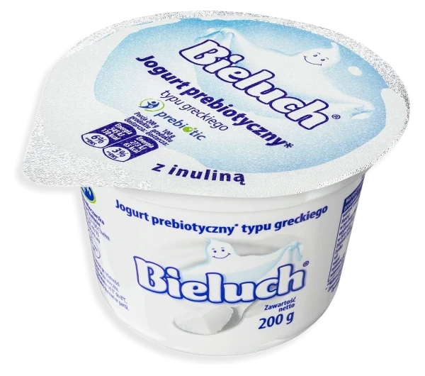 Jogurt prebiotyczny 3% Bieluch typu greckiego z inuliną, 200 g