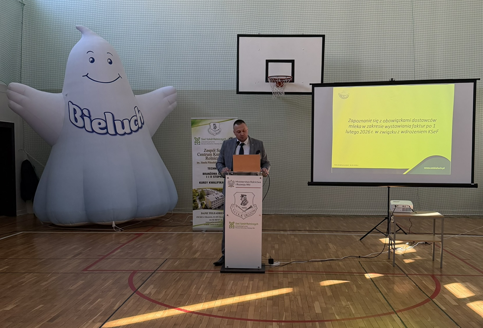 Konferencja dla dostawców mleka poświęcona Krajowemu Systemowi e-Faktur (KSeF)